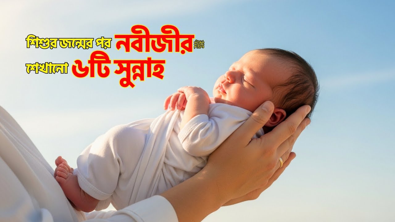 শিশুর জন্মের পর প্রথম সুন্নাহ | নবজাতকের জন্য রাসুল ﷺ এর নির্দেশনা