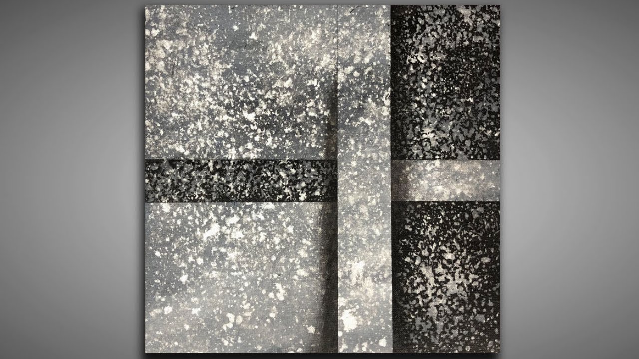 Black and White / Layers and Depth / 136 / Abstract Painting / Masking / Demonstration
