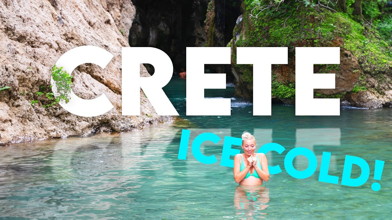 We Found Crete's Gorgeous (and FREEZING) Secret Waterfall