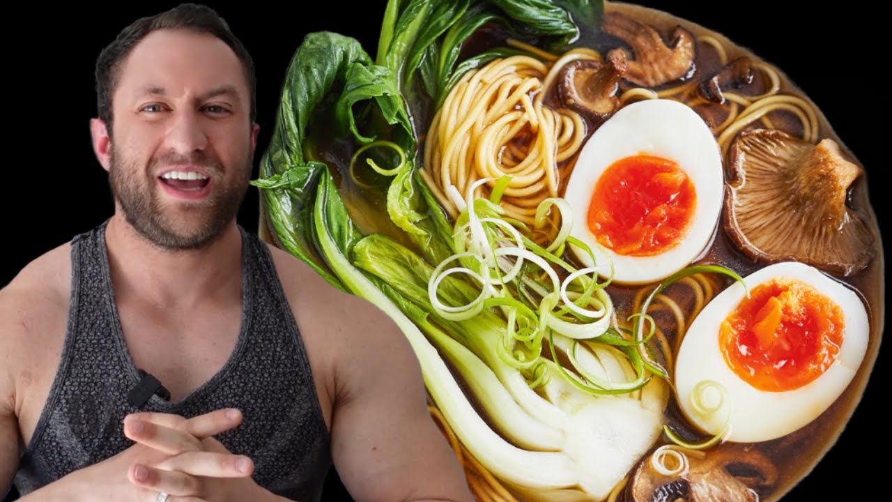 Bodybuilder Food Challenge: ASMR Naruto Ramen Mukbang