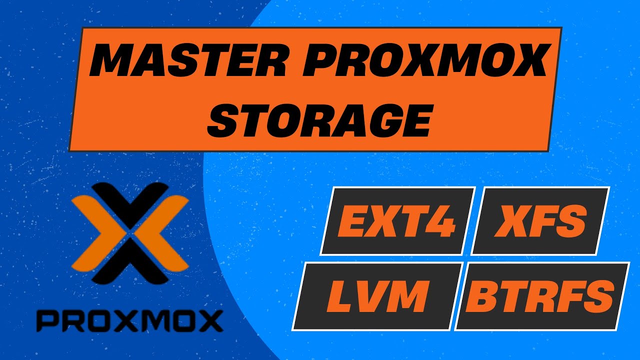 Which Proxmox Storage Should You Use? EXT4, XFS, BTRFS or LVM