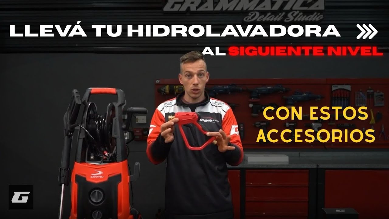 “Cómo adaptar PISTOLA CORTA en HIDROLAVADORA + presion y que accesorios se usan para DETAILING✨”