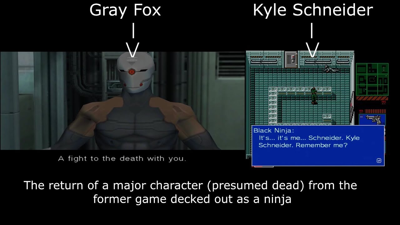 Similarities between Metal Gear 2: Solid Snake and Metal Gear Solid