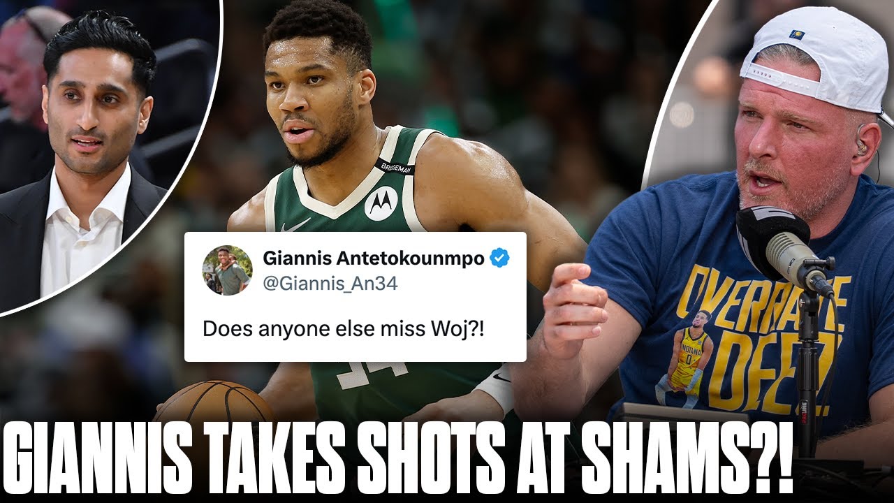 Shams Charania Reacts To Giannis Calling Him Out On Twitter... | Pat McAfee Show