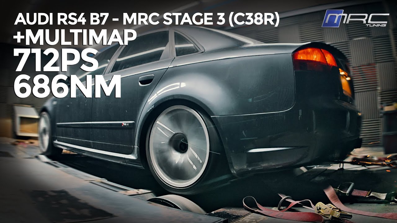 Audi RS4 B7 4.2L V8 TTS Supercharged (Larger C38R Kit) -  MRC Stage 3 Remap + Multimaps