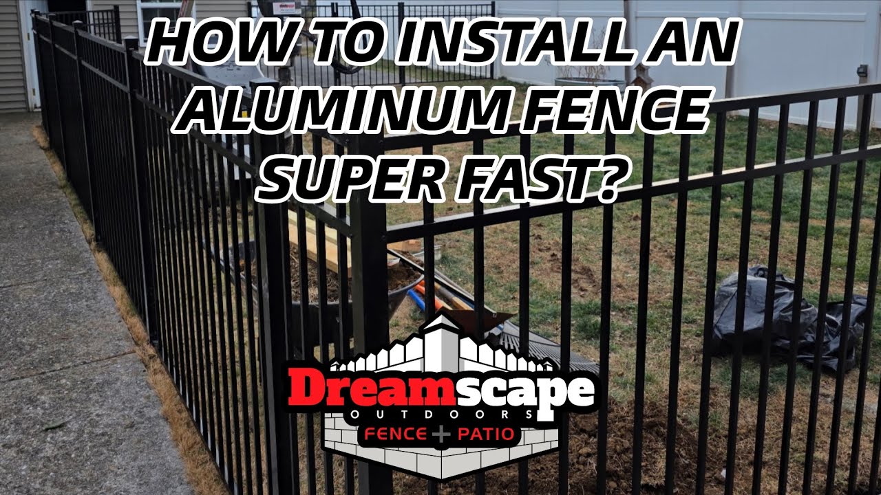 How to Build an Aluminum Fence Really FAST! — Hanover, PA Fence Company | DREAMscape Outdoors FENCE 
