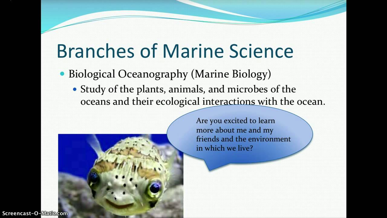 Unit 1: Introduction to Marine Science (Lectures 1 & 2)