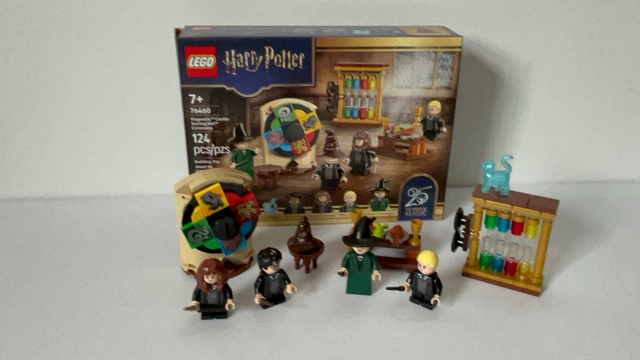 Обзор набора LEGO Harry Potter: Замок Хогвартс: церемония распределения по факультетам.