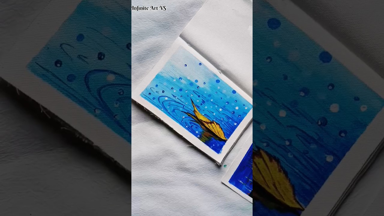 #raindrops #leaf #leaf #aesthetic #art # Infinite Art VS 🎨