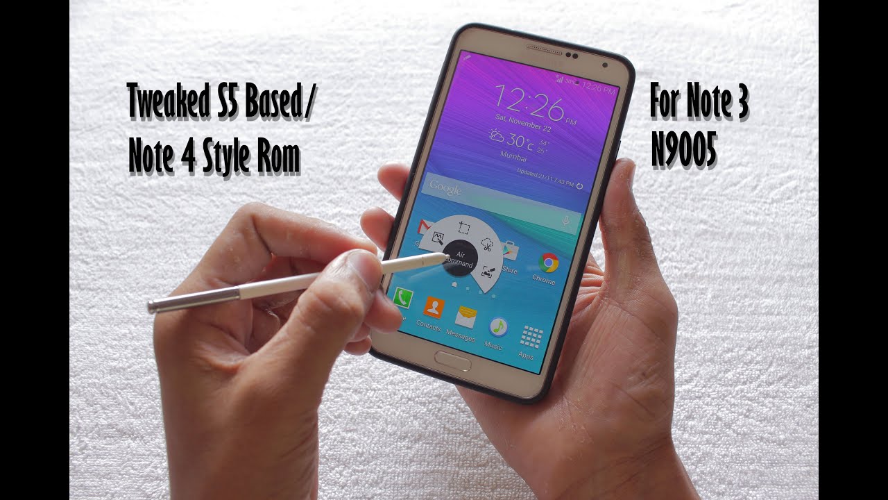 Galaxy Note 4 Rom For Note 3 -- Tweaked S5 Base/note 4 Style