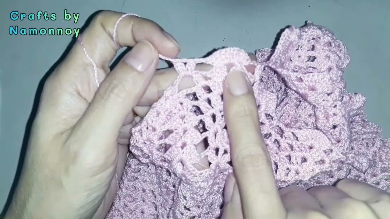 เสื้อถักโครเชต์แบบที่13 ep.4|Crafts by namonnoy