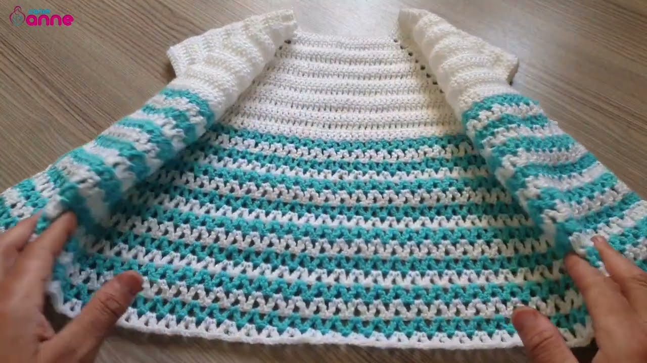 En Kolayından Bebek Yelek Modeli Yapılışı