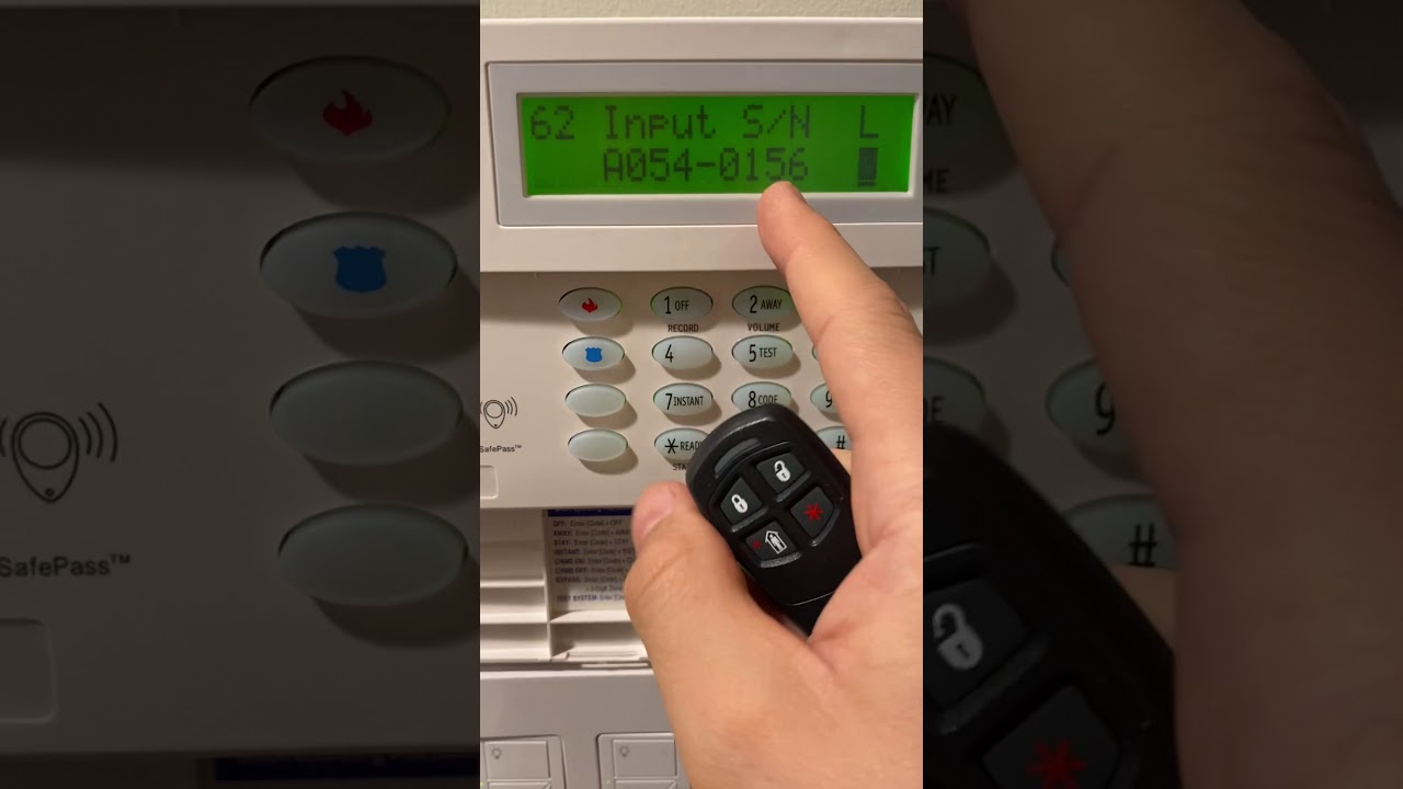 Adding a remote to an ADT Safewatch Pro system