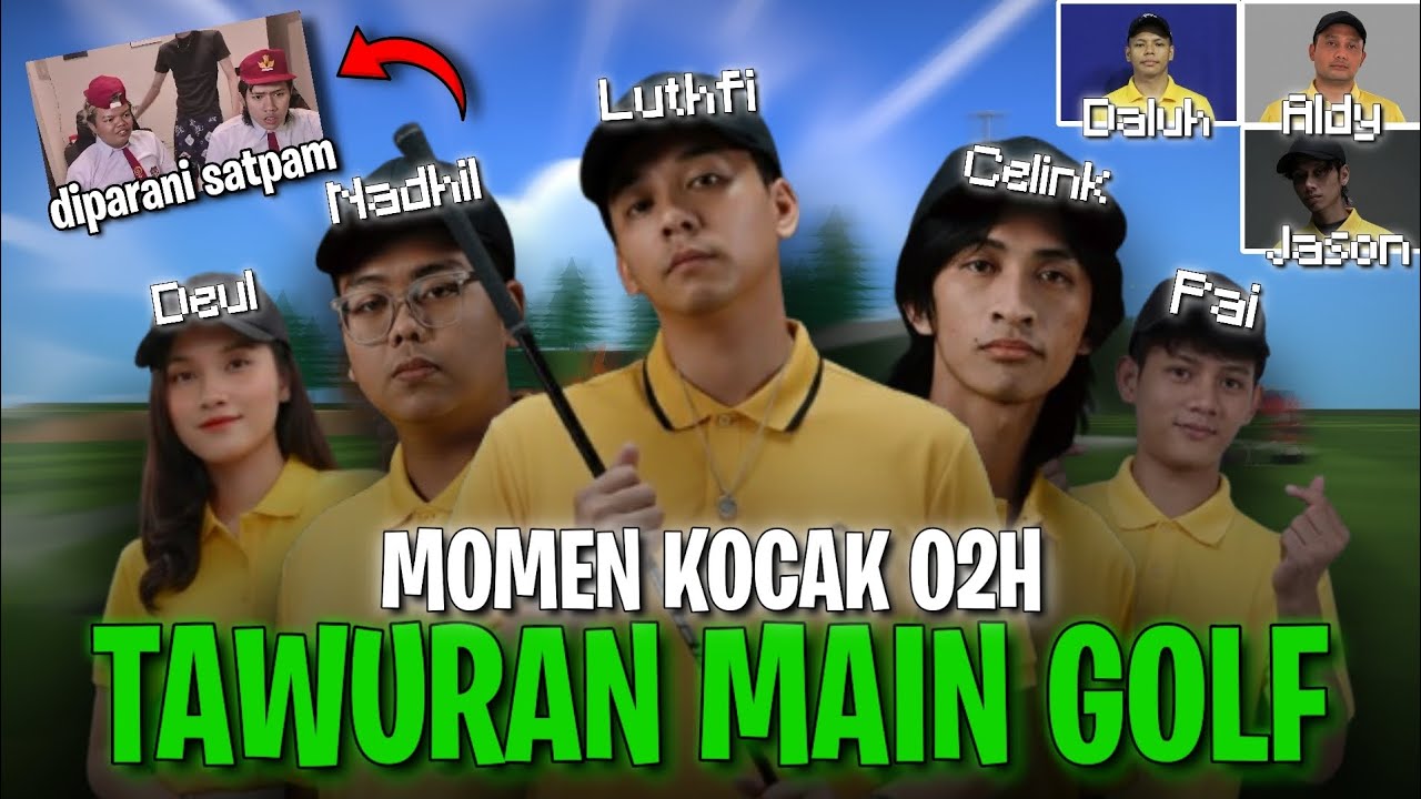 game MAIN GOLF tapi TAWURAN | MOMEN KOCAK XXGENG - Super Battle Golf