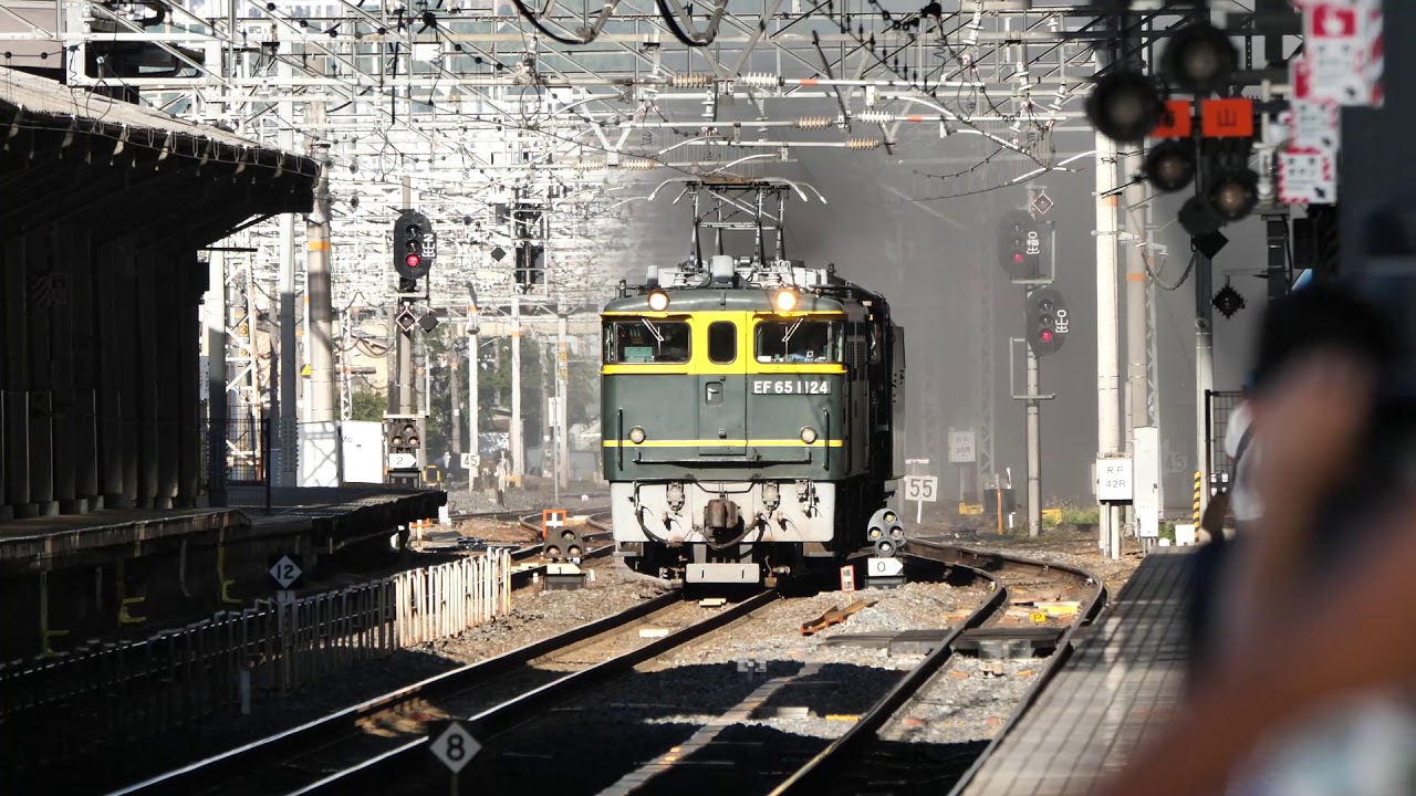 派手に長声一発！19年9月8日　SL北びわこ号機関車C57 1 送り込み回送京都駅通過