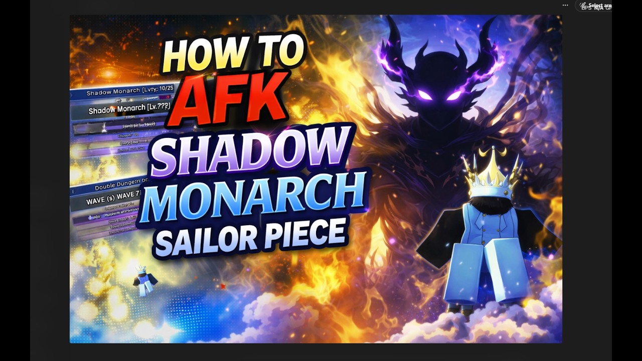 How to AFK farm / Macro Shadow monarch (Double Dungeon) Sailor Piece