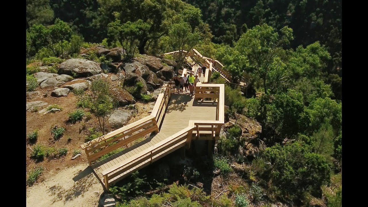 Passadiços do Paiva vista aérea 4k