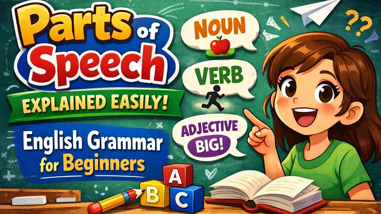 Parts of Speech in English| Noun/pronoun/verb/adjective/adverb/preposition/conjunction/interjection 