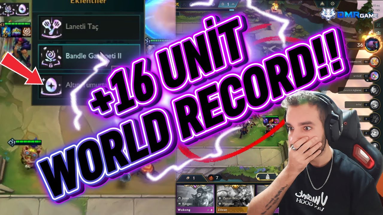 PRİZMATİK 10 YORDLE , CURSED CROWN AND GOLDEN EGG WORLD RECORD!!  SET 16 TFT