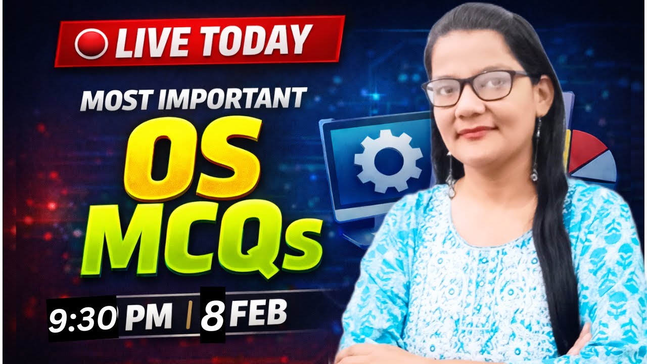 Operating System Most Important MCQS|Competitive exams|BTech|BCA|Zeenat Mam