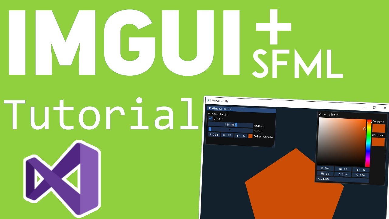 Учебное пособие по ImGui + SFML — установка и основы
