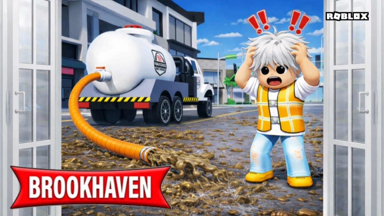 AKU HAMPIR DIPECAT SAMA BOS KU AKIBAT MENUMPAHKAN AIR TRUK TANGKI KU KE JALAN BROOKHAVEN ROBLOX!