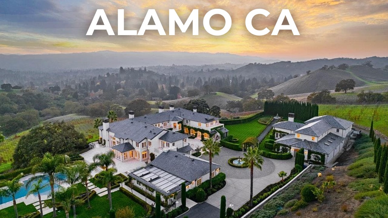 Элитное поместье площадью 100 акров в Аламо, штат Калифорния, выставлено на продажу за 16,5 млн д...
