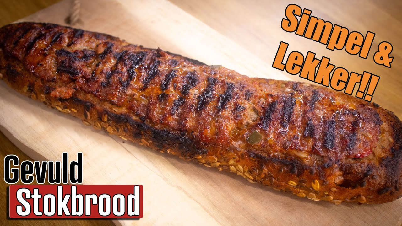 Gevuld stokbrood van de BBQ; Simpel & Lekker!