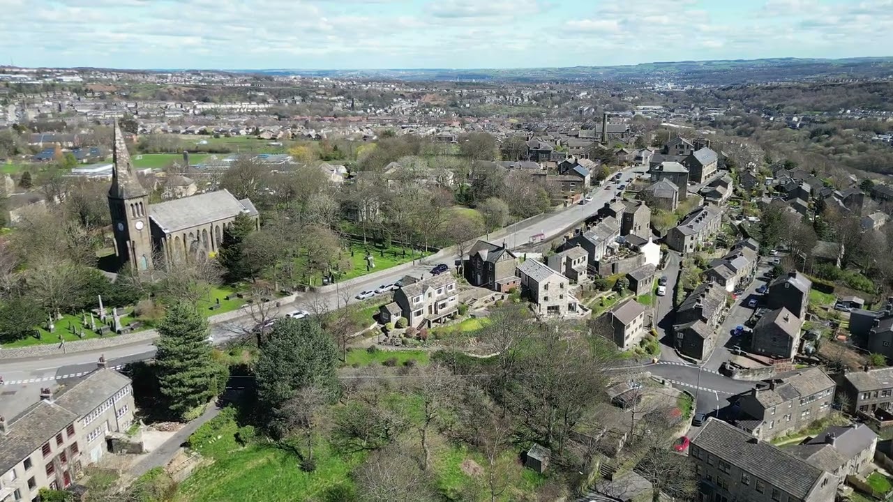 Golcar Town End Drone 7 Apr 23