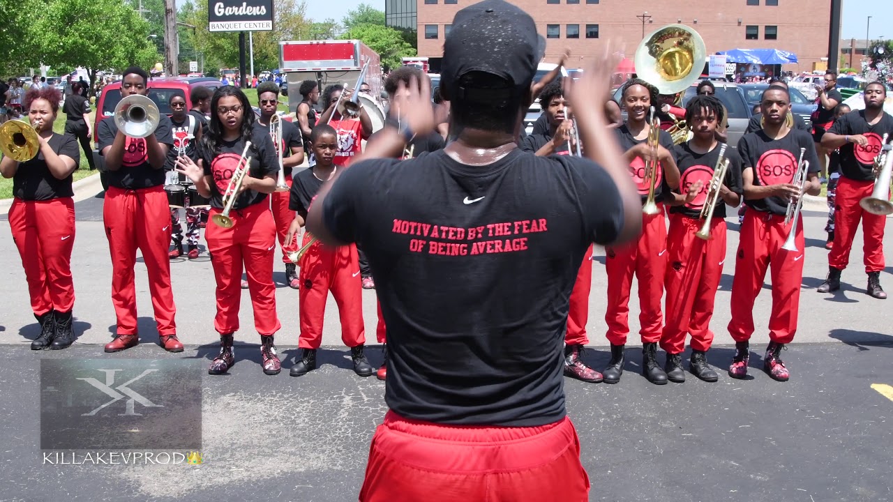 Cass Tech Vs Detroit Edison Marching Band @ the 2018 St. Clair Shores Memorial Day Parade