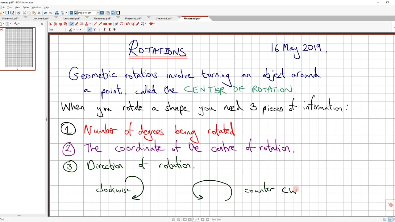 M3: Rotations