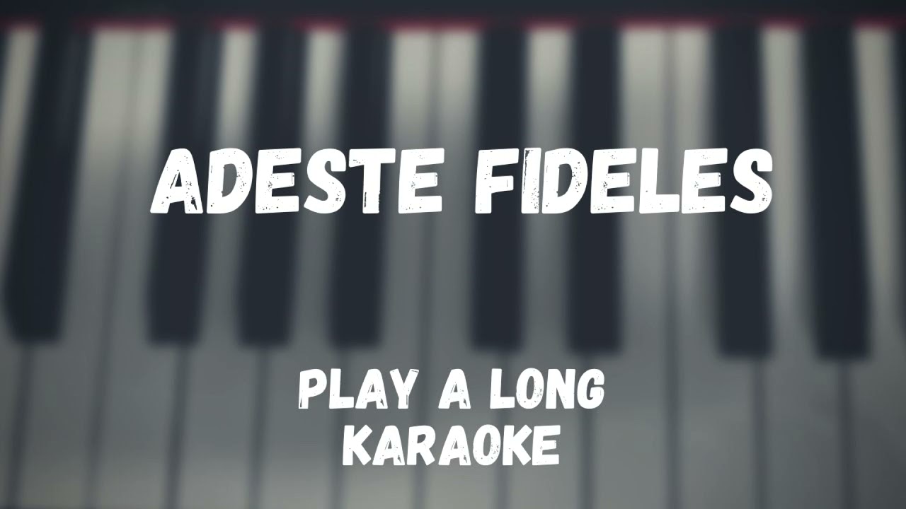 Adeste Fideles ~ PLAY A LONG / ACCOMPANIMENT / KARAOKE - Tom Sax Cover - Tomaz Nedoh