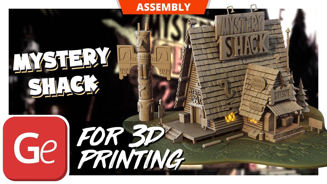 Mystery Shack 3D Printing Model | Assembly by Gambody