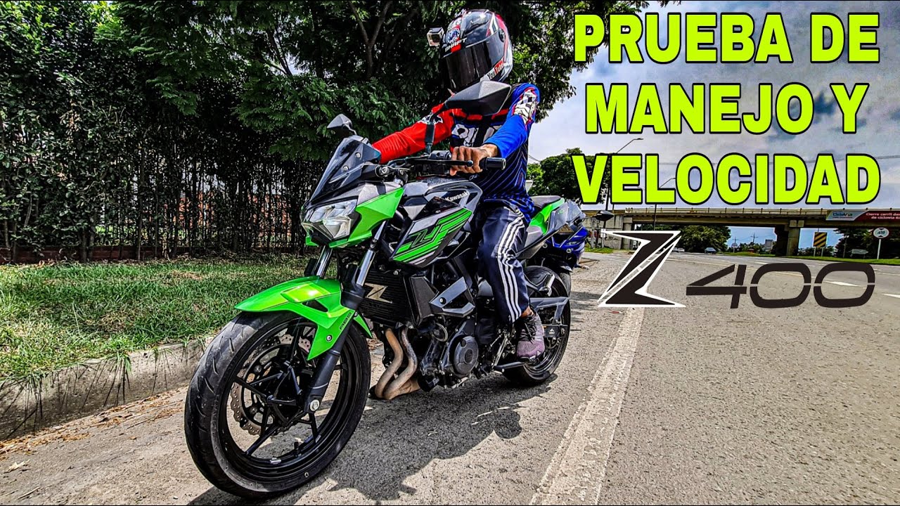 KAWASAKI Z400 PRUEBA DE MANEJO - VELOCIDAD 🔥🚀