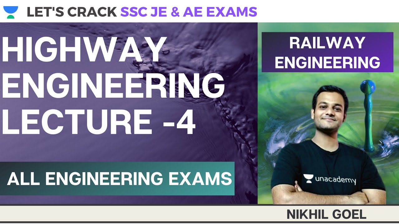 Part-4 | Highway Engineering | RRB/SSC JE Exam | Nikhil Goel