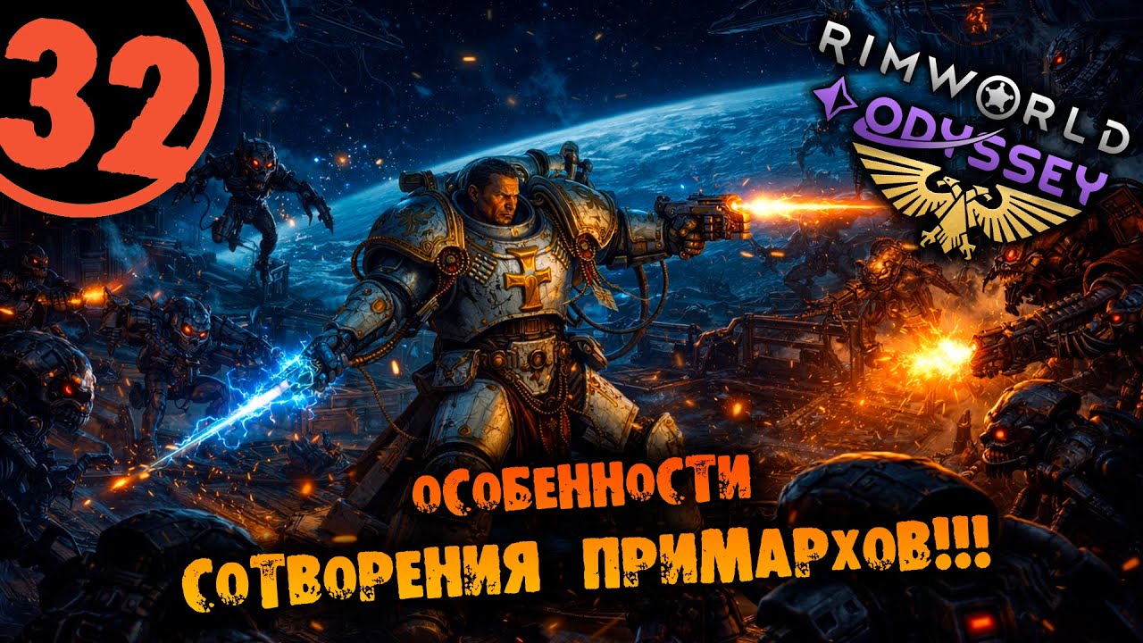 #32 ОСОБЕННОСТИ СОТВОРЕНИЯ ПРИМАРХОВ Прохождение Rimworld Warhammer 40000 Dark Heresy 1.6 НА РУССКОМ