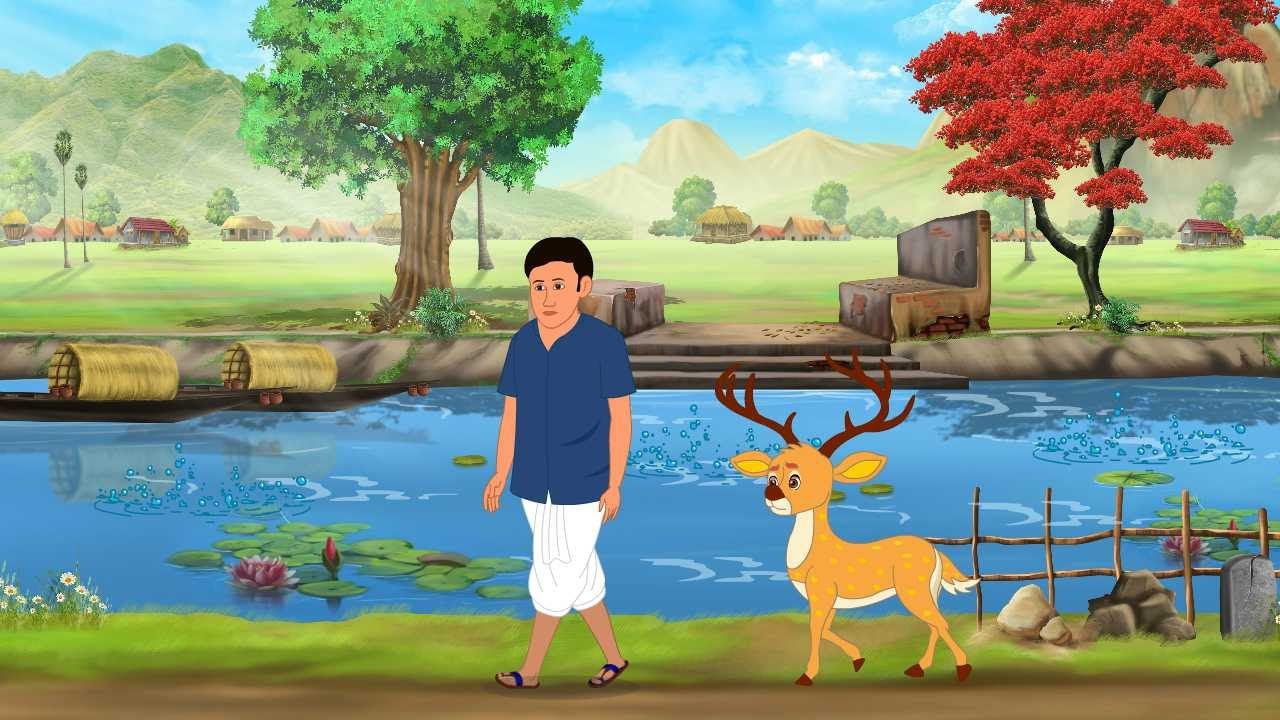 गरीब किसान और जादुई हिरण | Garib Kisan or jadui Hiran | Hindi Kahaniya | Cartoon Video