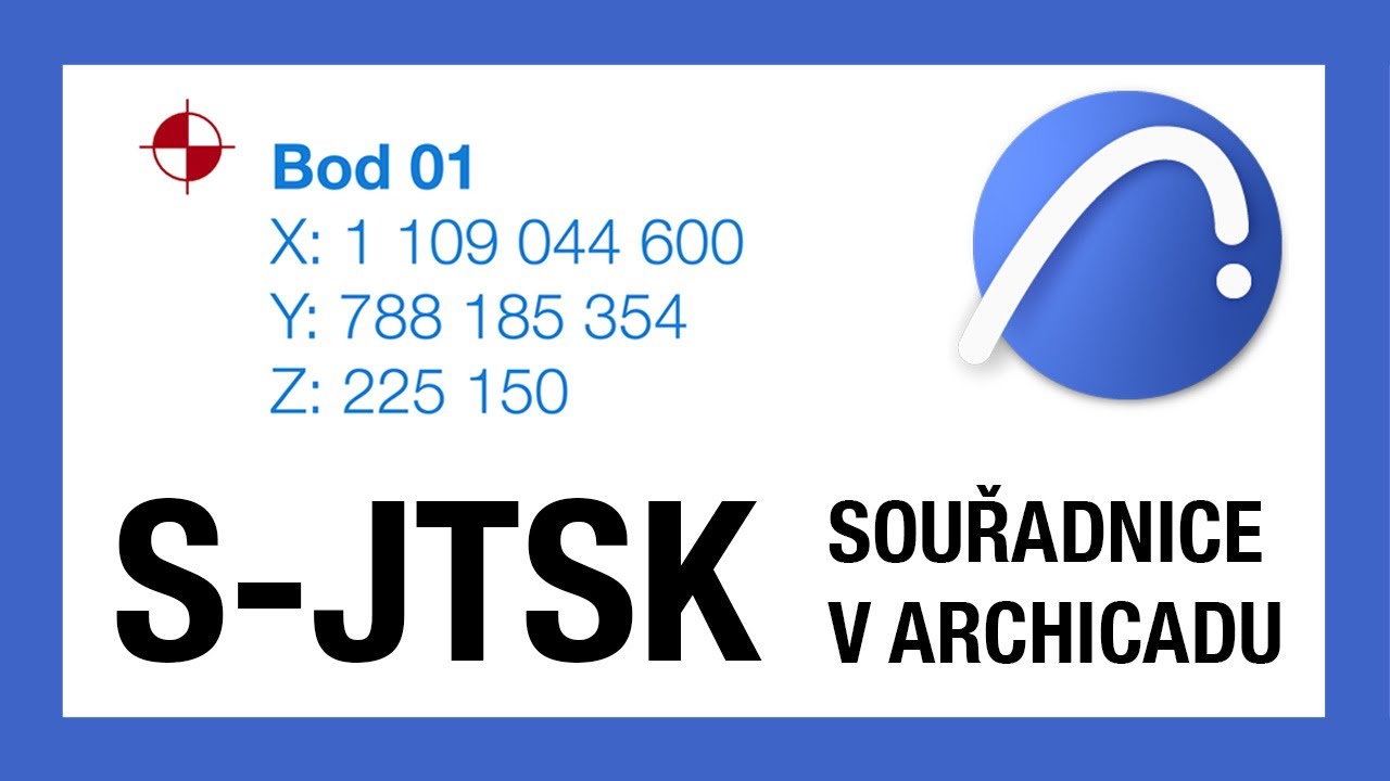 Souřadnice S-JTSK v Archicadu 🔎🌐 [PRO ARCHICAD 24 A STARŠÍ]