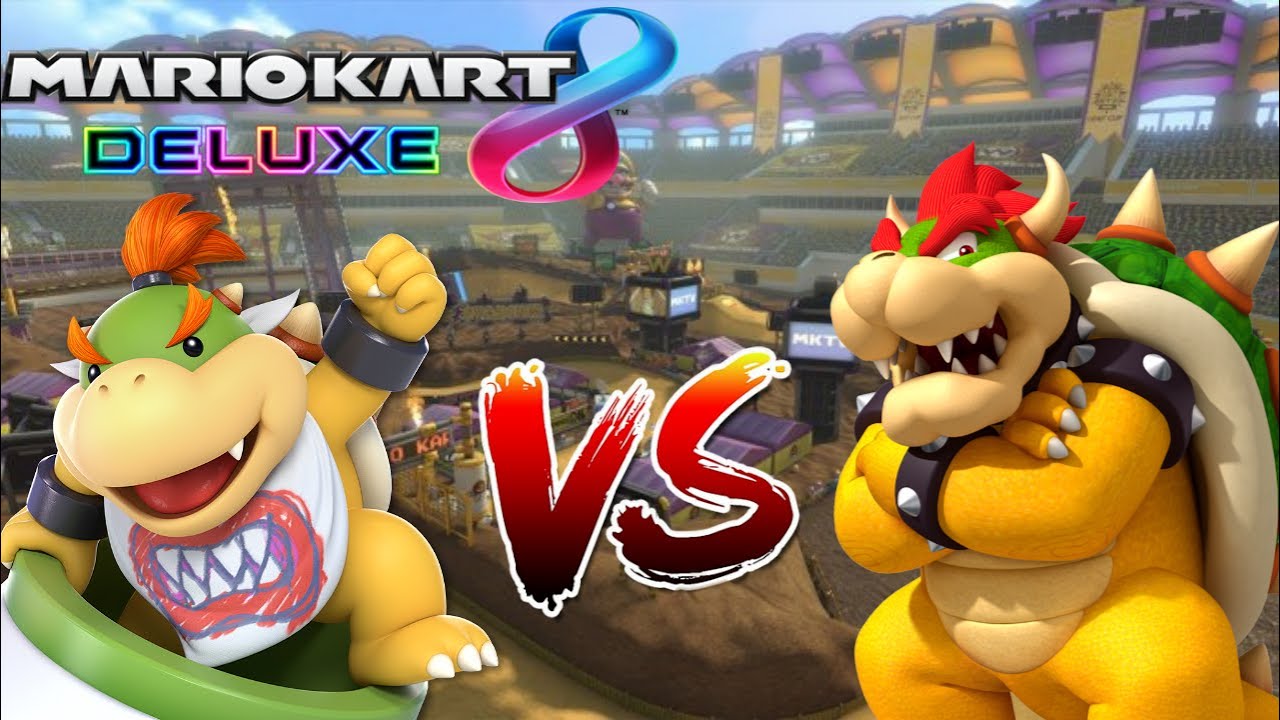 Mario kart 8 deluxe - [ Bowser Jr vs Bowser ]