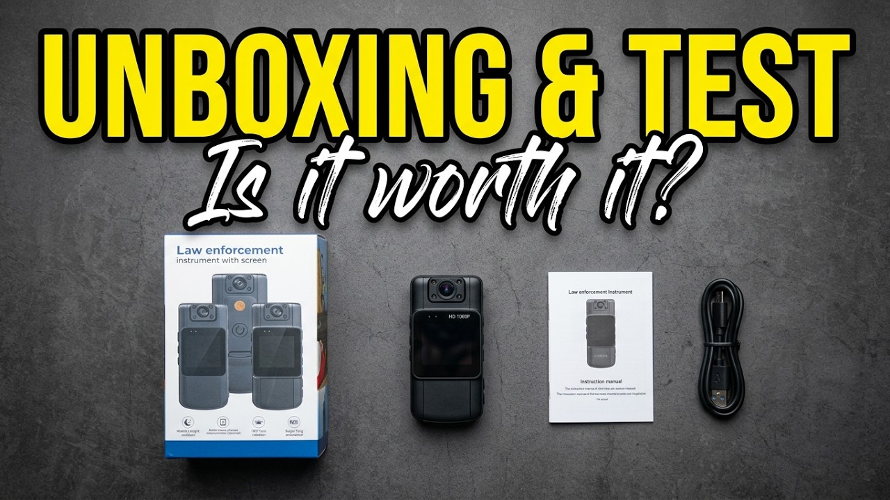 How to set up? 1080P Body Camera UNBOXING & TEST/ Temu