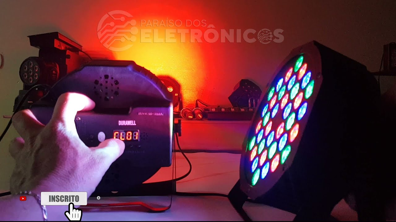 Canhão Jogo De Luz 36 LED Dicas Como Configura Iluminação Especial Para Festa 50-120W LH-36P