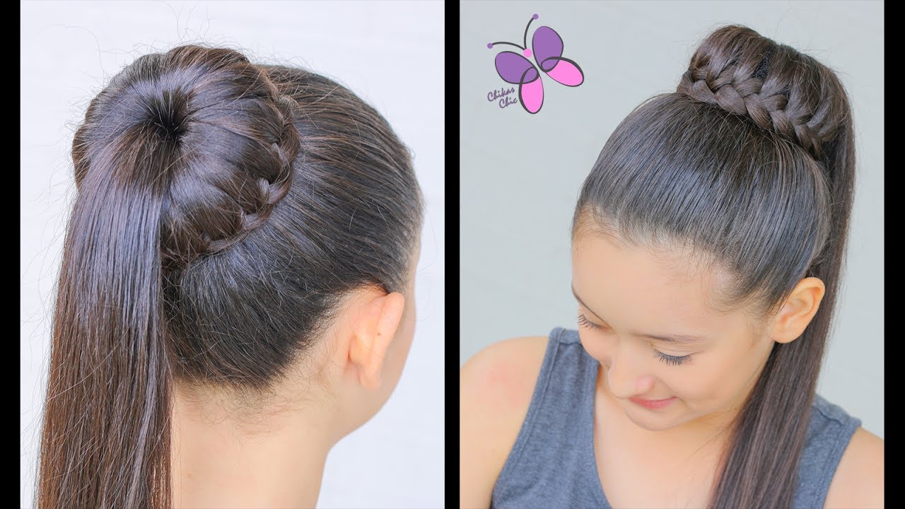 Peinado Con Trenza De Moño y Cascada | Peinados para Cabello Largo
