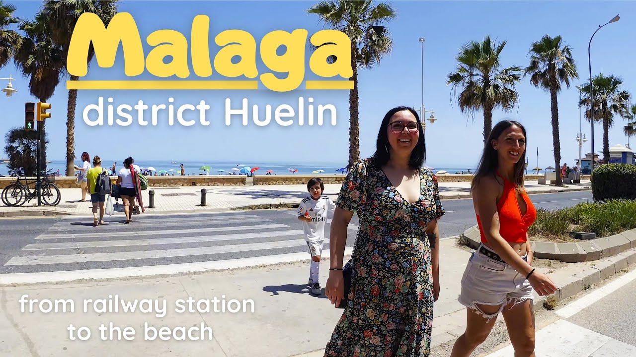 Malaga, Spain - district Huelin. 4K Walk tour. Costa del Sol. May 2022
