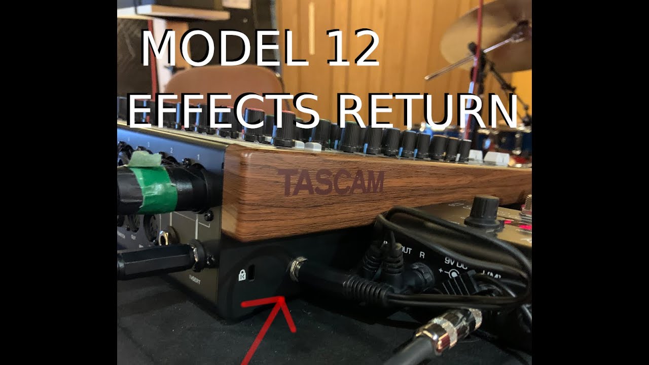 How I added an effects return jack to my Tascam Model 12