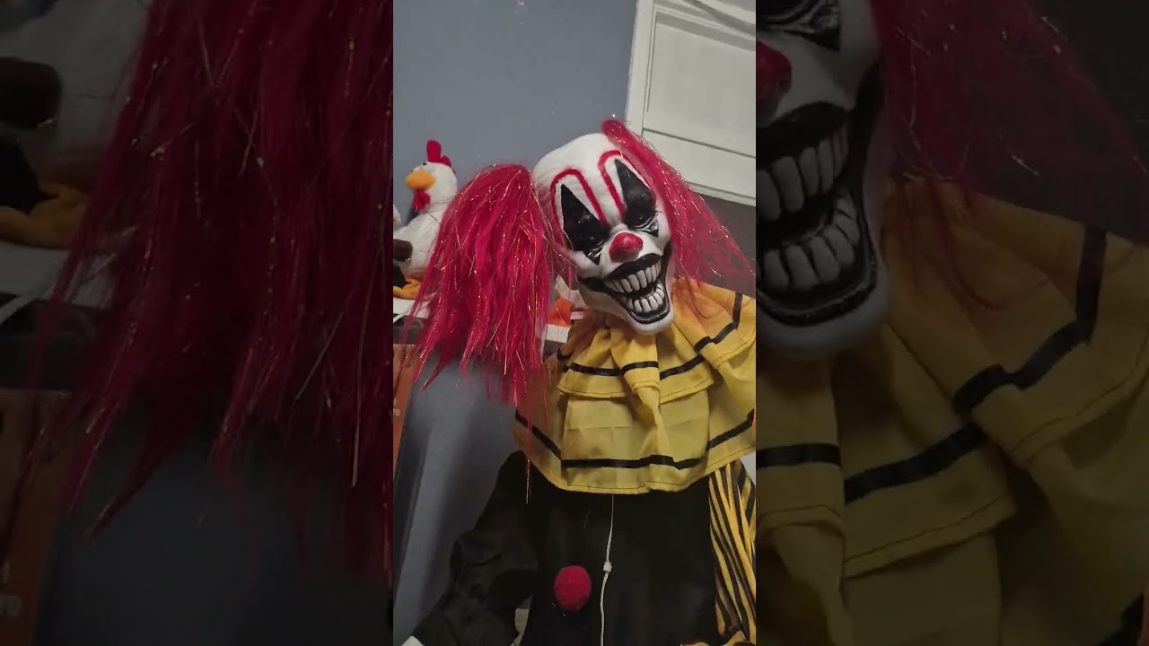 Sunstar industries/aroma 2025 animated standing jumpscare clown (my 5th one that broke) review