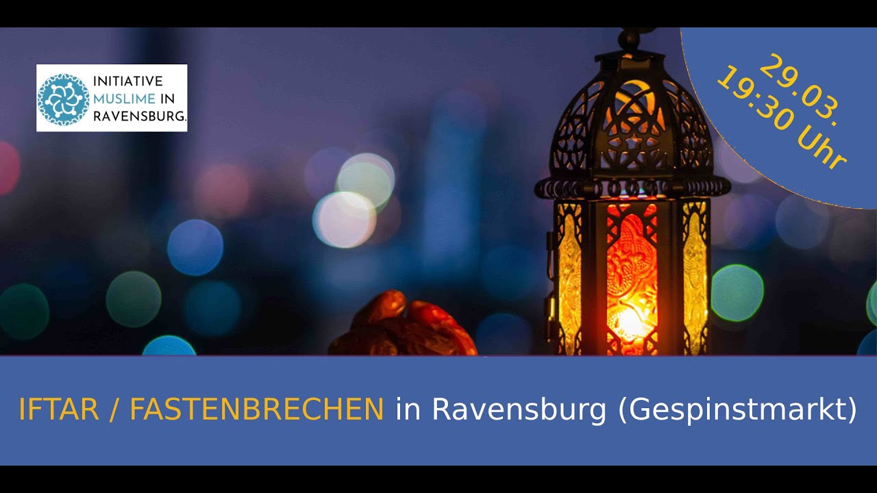 İftar / Fastenbrechen in der Innenstadt von Ravensburg 2023