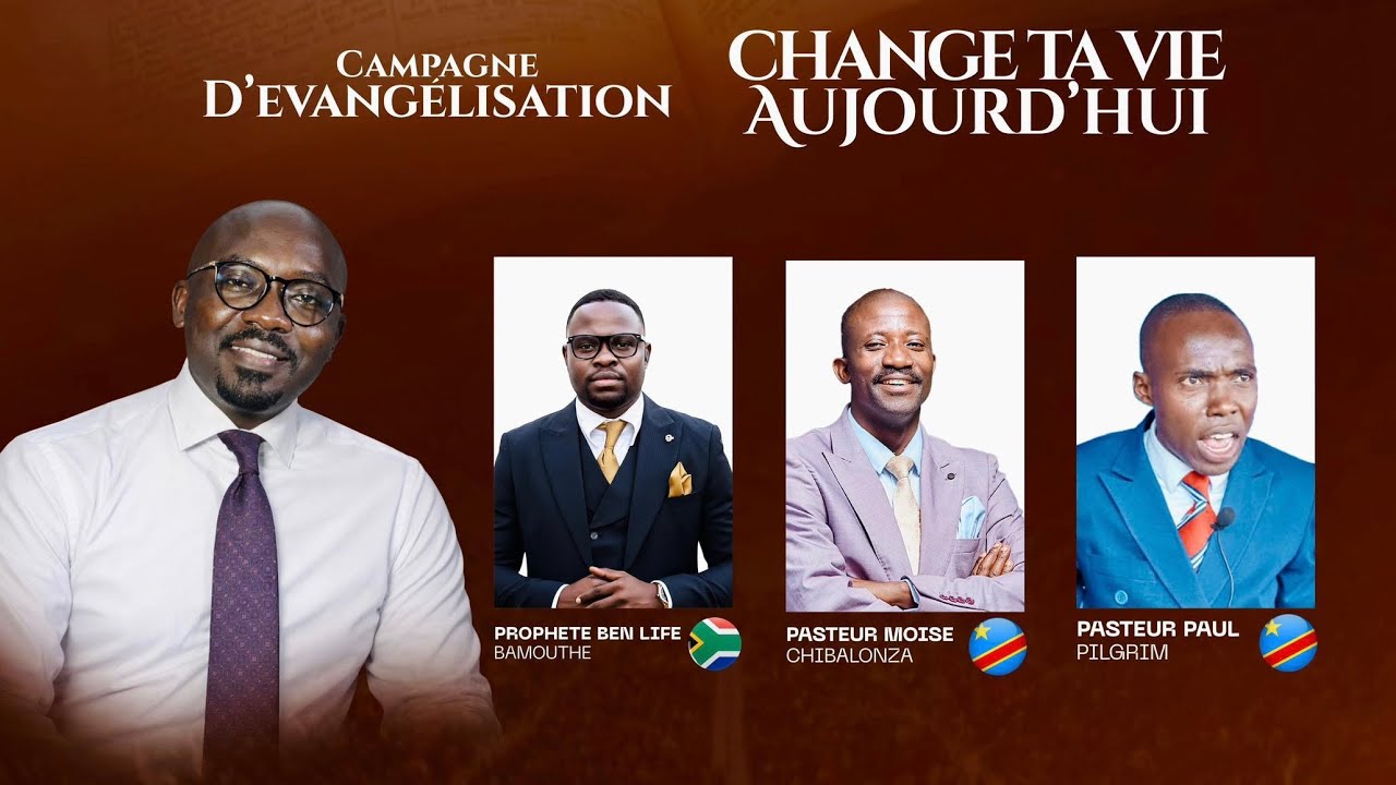 JOUR 1 CAMPAGNE D’ÉVANGÉLISATION : CHANGE TA VIE AUJOURD’HUI 
