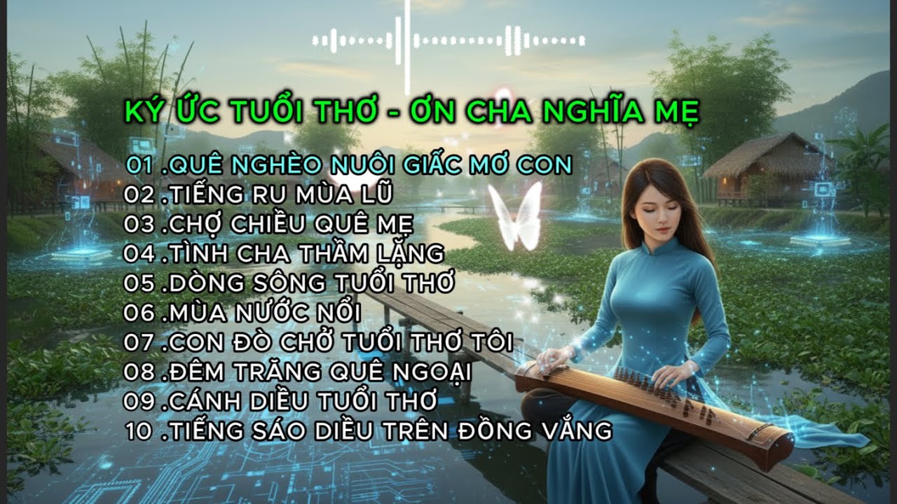 LIÊN KHÚC NHẠC QUÊ HƯƠNG – KÝ ỨC TUỔI THƠ – ƠN CHA NGHĨA MẸ | PLAYLIST 03 #nhạcquêhương