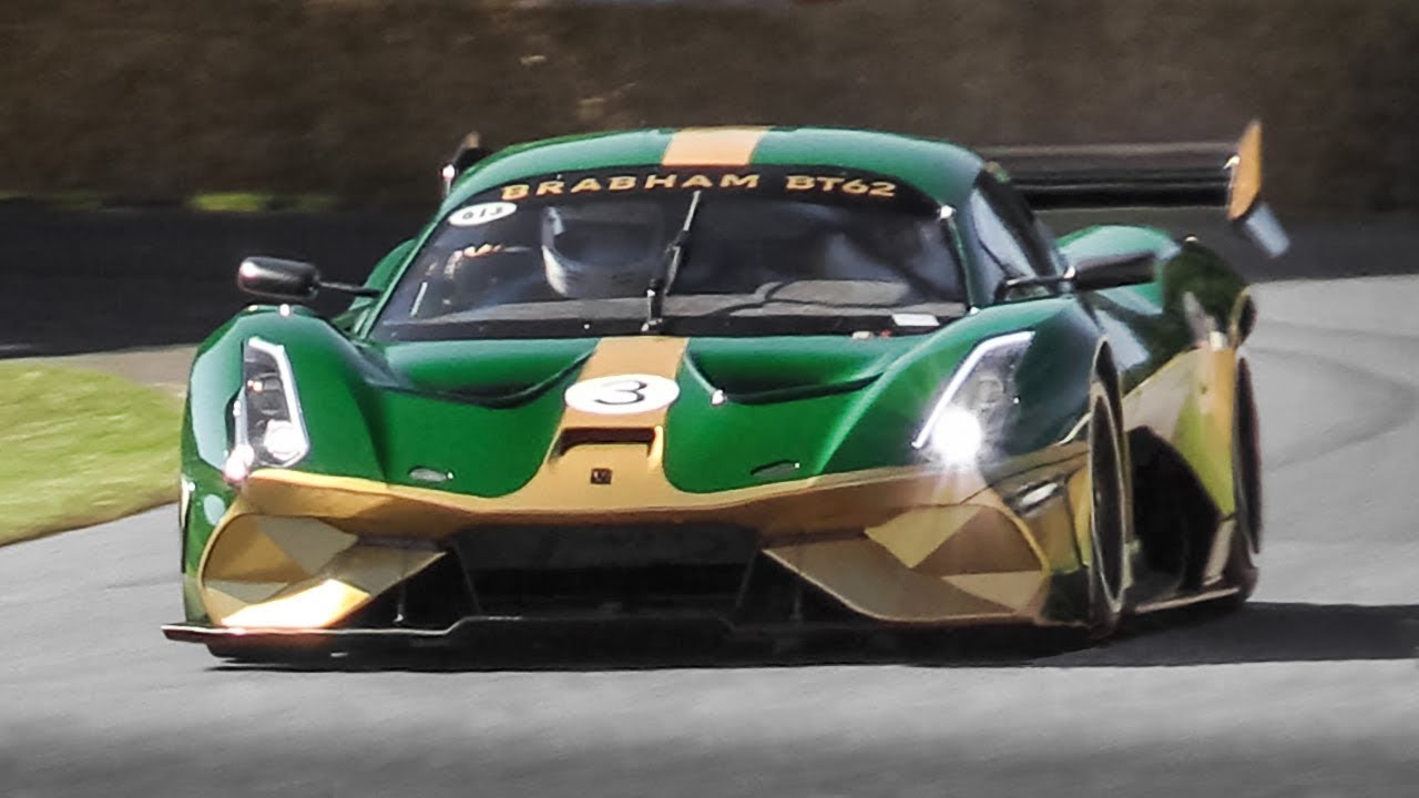 Brabham BT62 V8 Sound in Action! Accelerations, Revs & Fly Bys!