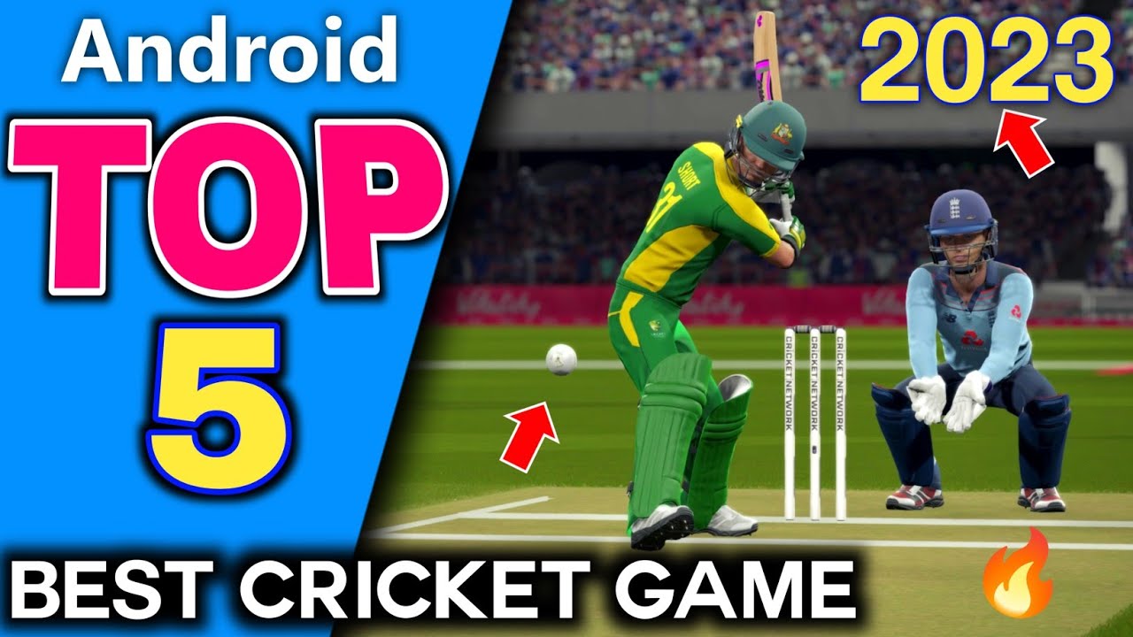 🔥 TOP 5 Cricket Games For Android & iOS 2023 | Hindi & English Commentaries